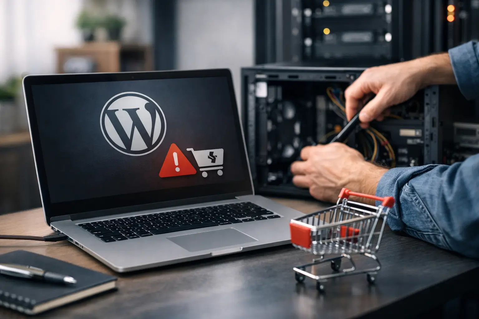 WordPress Shop Ausfall Beispiel richtig lösen